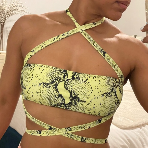 Neon Snake Print Bikini - Picture 10 of 10